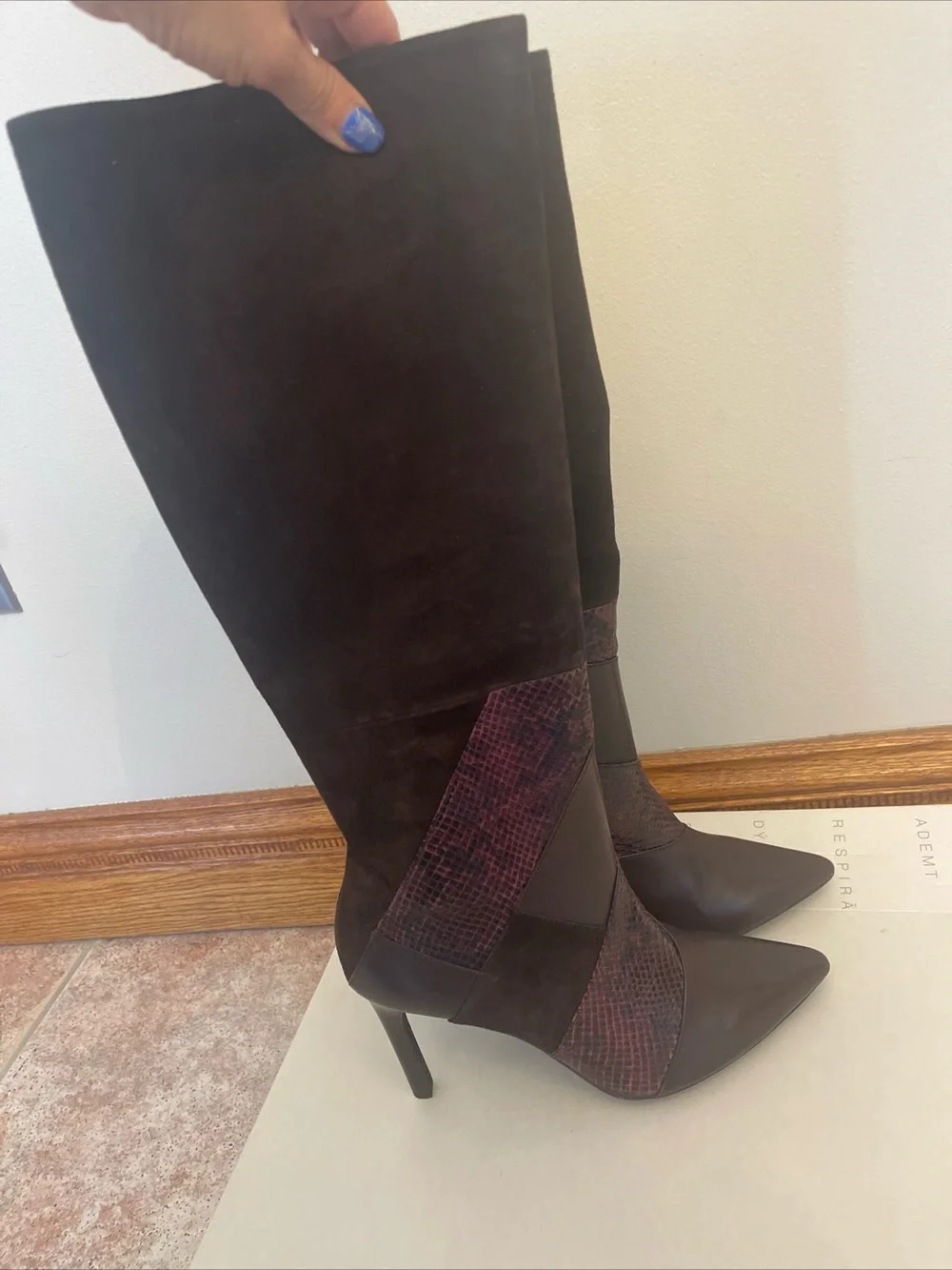 BNWB Geox Respira  Boots women Leather/Suede Size US 7 - EUR 38
